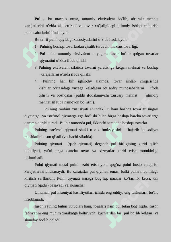 Pulning mohiyati 3