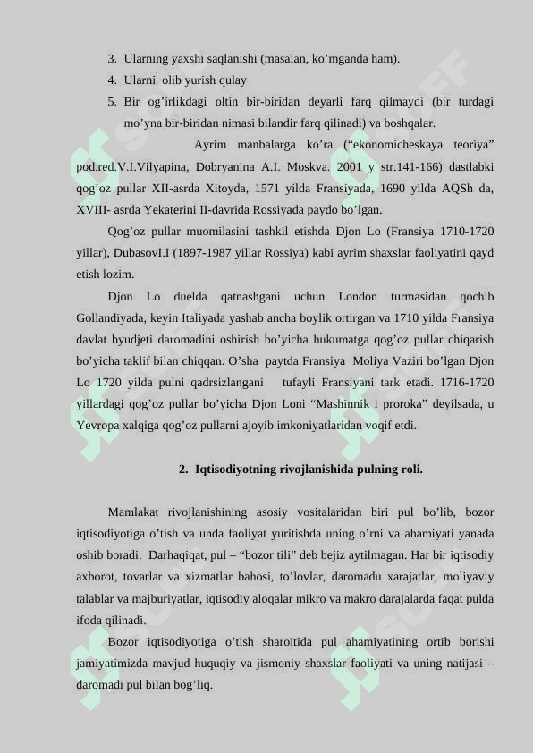 Pulning mohiyati 7