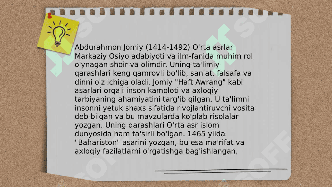 Abdurahmon Jomiy va Jaloliddin Davoniyning ta’limiy-axloqiy qarashlari. 3