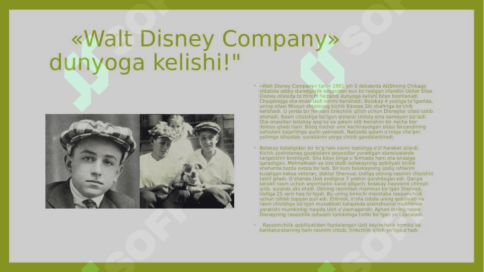 Mavzu: Walt Disney kompaniyasi 5