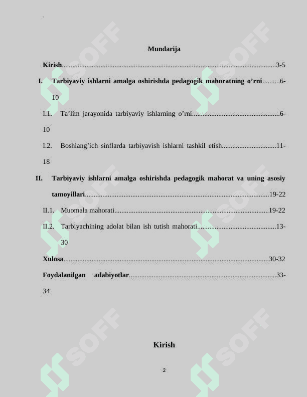 Tarbiyaviy ishlarni amalga oshirishda pedagogik mahoratning o'rni 2