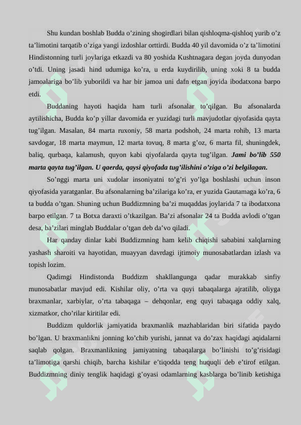Jahon dinlari buddizm va xristianlik 5