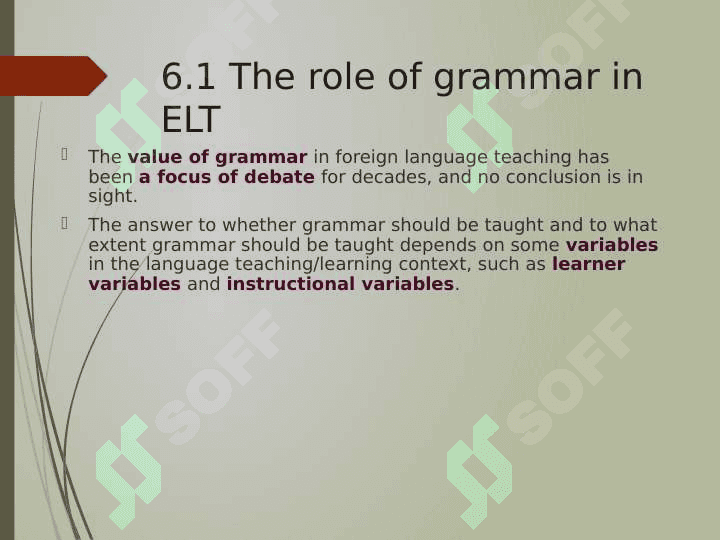 Analysis of grammar tasks 3