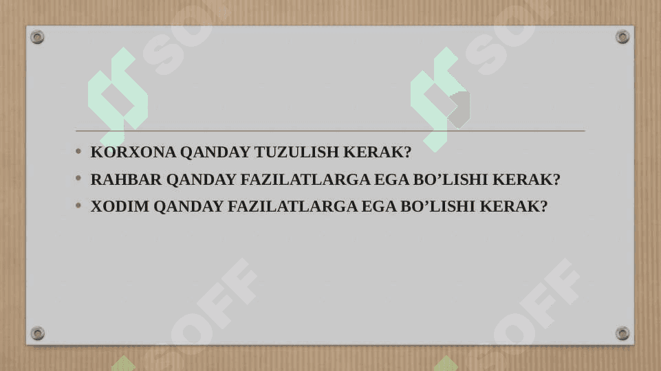 KEYS Korxona xodim rahbar 2