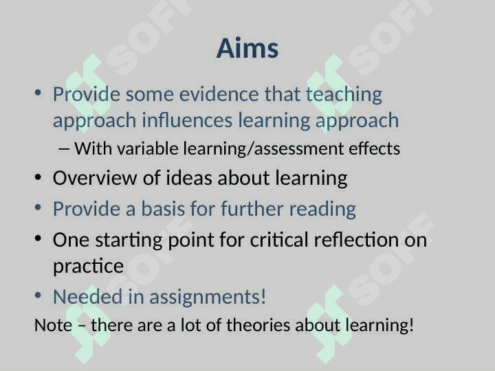 Approaches to learning 2