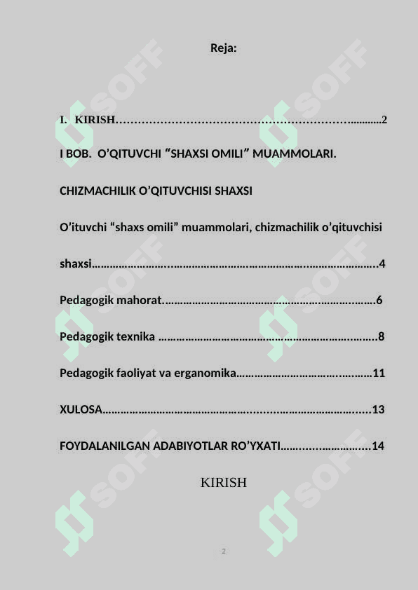 O’qituvchi “shaxsiy omili” muommolari, chizmachilik oqituvchisi shaxsi 2