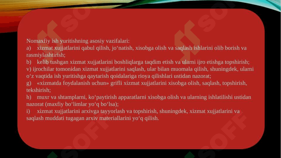 Armiyada ish yuritishning asosiy qoidalari 4