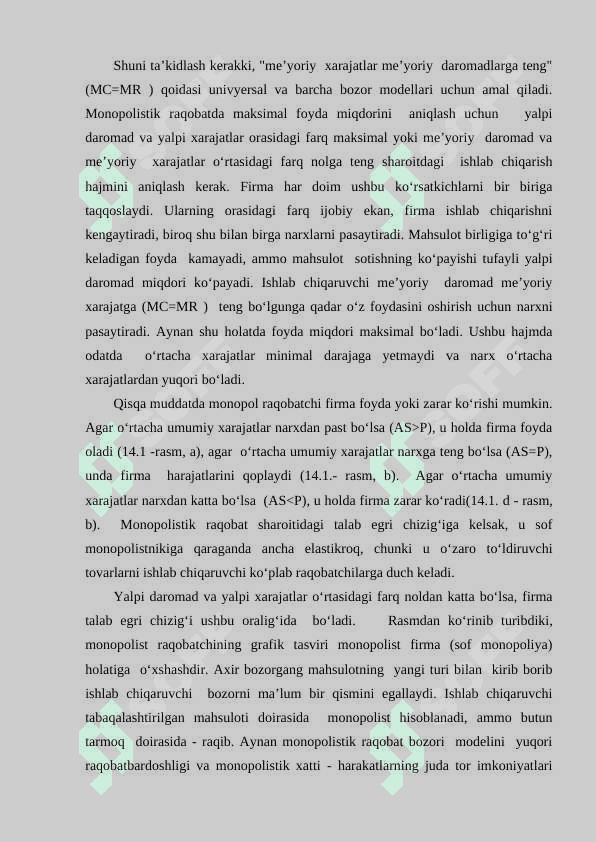 RAQOBAT VA BOZOR NARXLARINI SHAKLLANISHI 6