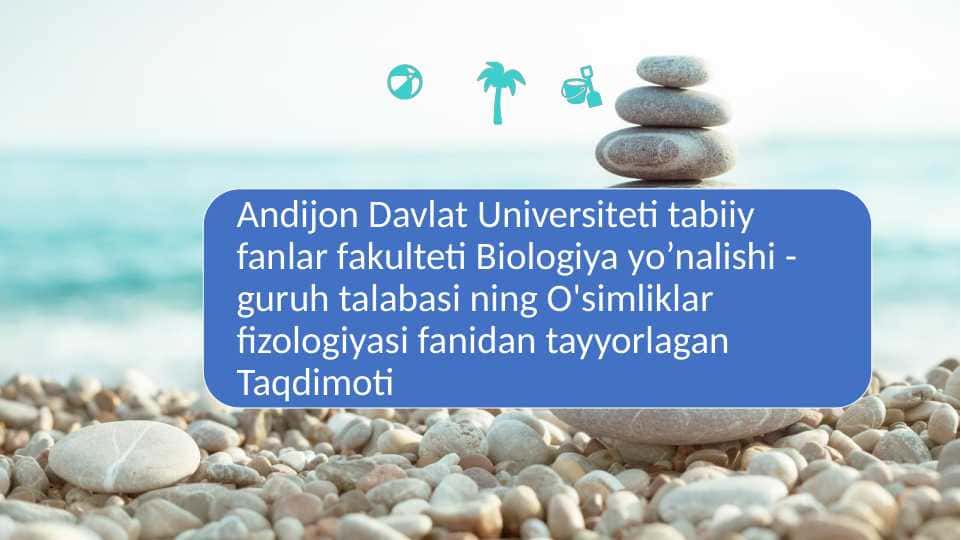 Nafas olish jarayonining osimlik metabolizmidagi o’rni
