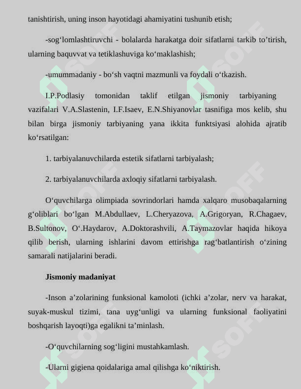 O‘quvchilarning jismoniy va estetik tarbiyasi. 4
