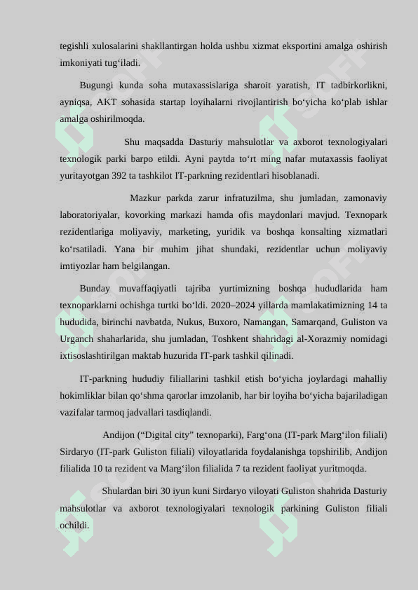 Axborot texnologiyalarining iqtisodiyotdagi o’rni 6