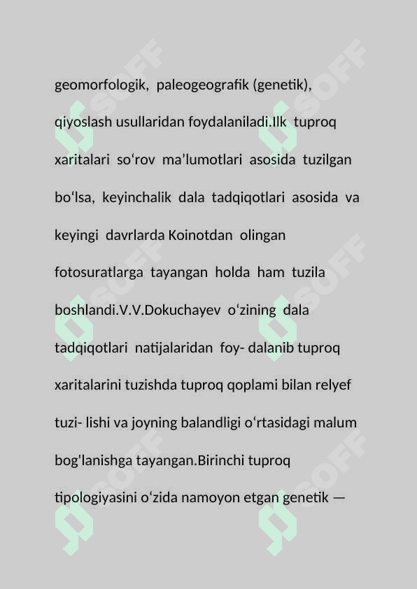 Tuproqlarning kesmasi va xaritalari tuzilishi 5