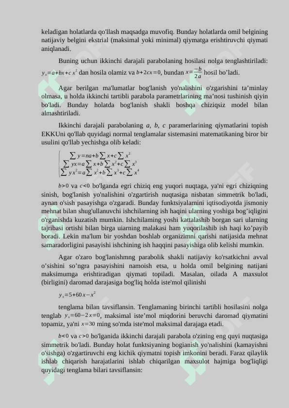 EKONOMETRIK MODELLARNING FUNKTSIONAL SHAKLI 3