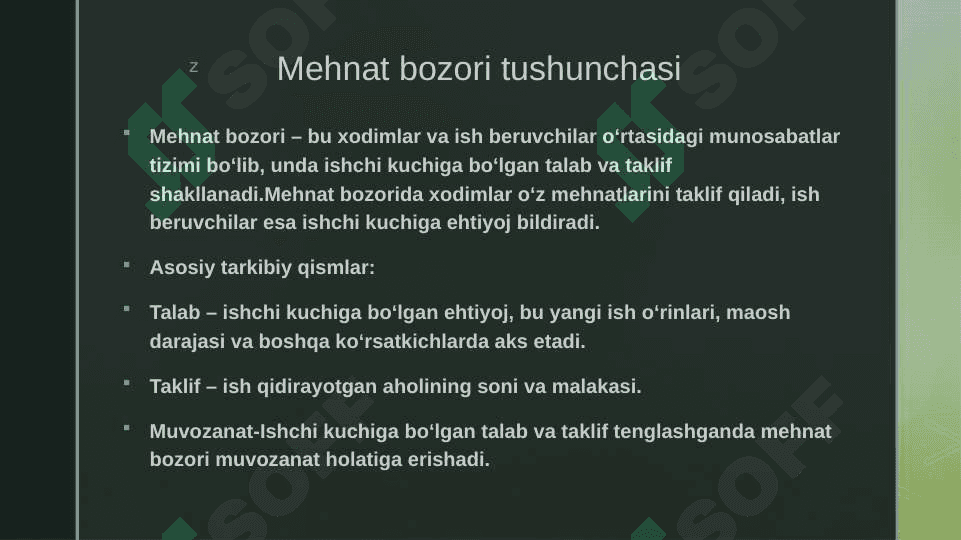 Mehnat bozorini statistik o‘rganish koʻrsatkichlari.Mamlakatlar va viloyatlar misolida. 4