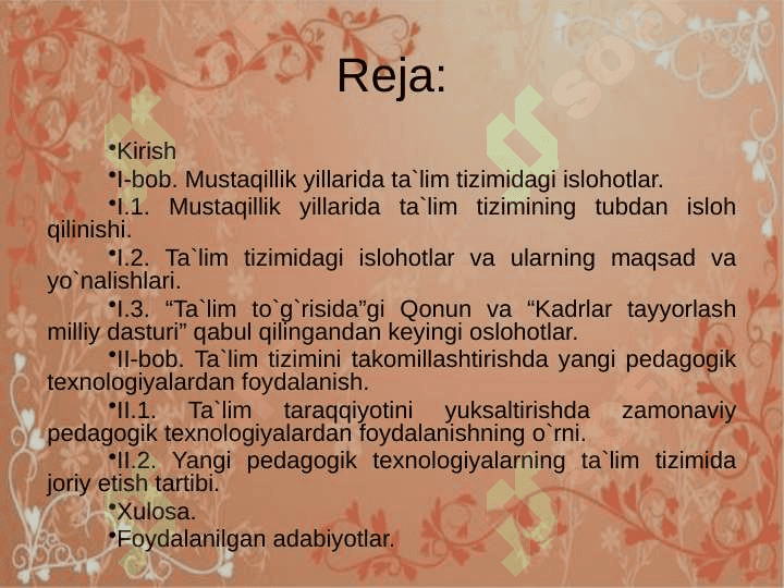 Ta’lim jarayoniga yangi pedagogik texnologiyalarni joriy qilinishi 2