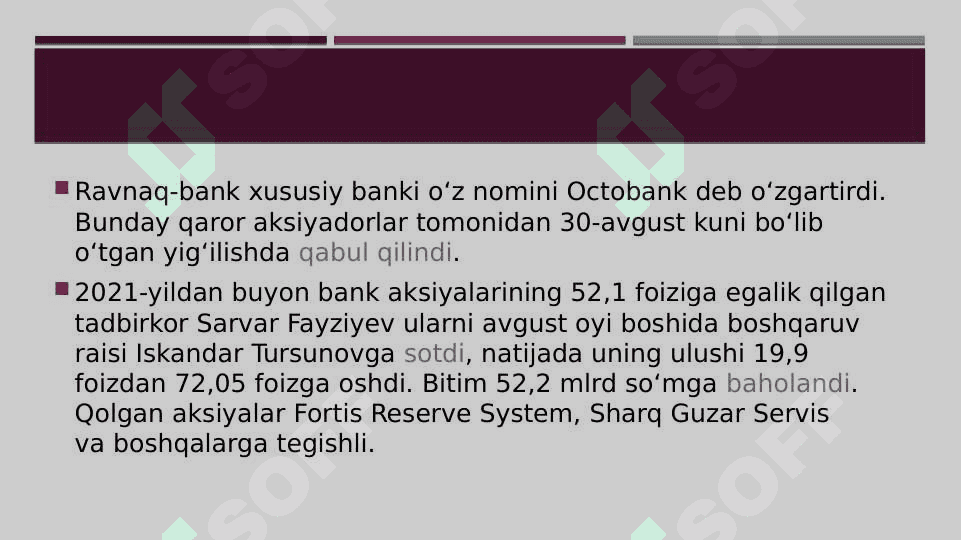 “Octobank “ aksiyadorlik jamiyati 3