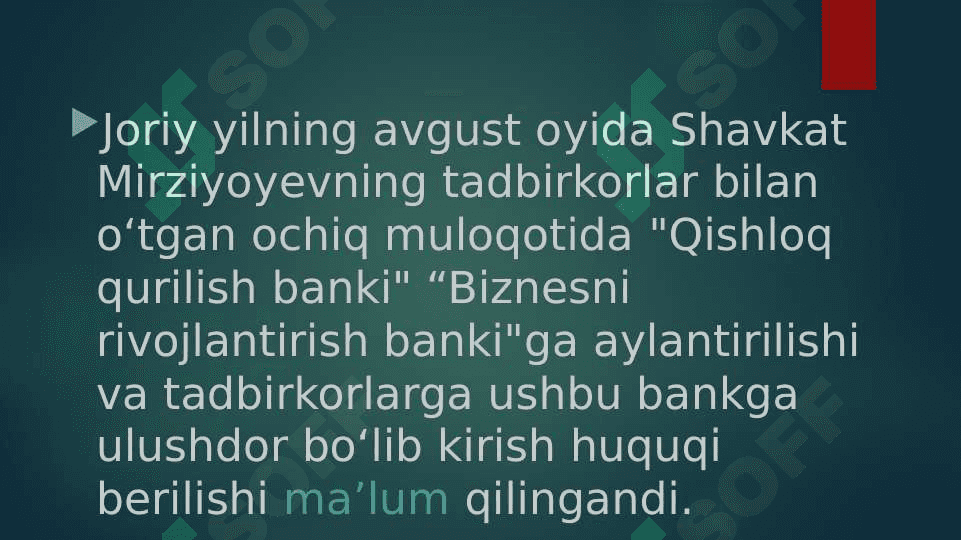 Biznesni rivojlantirish banki aksiyadorlik tijorat banki 7