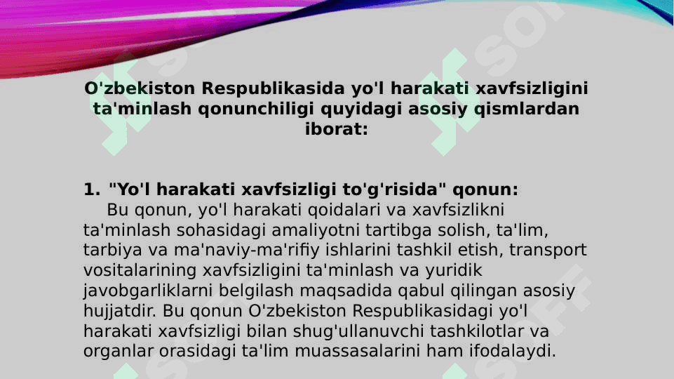 0ʻzRda HXT qonunchiligiuning tizimi va tarkibi 7
