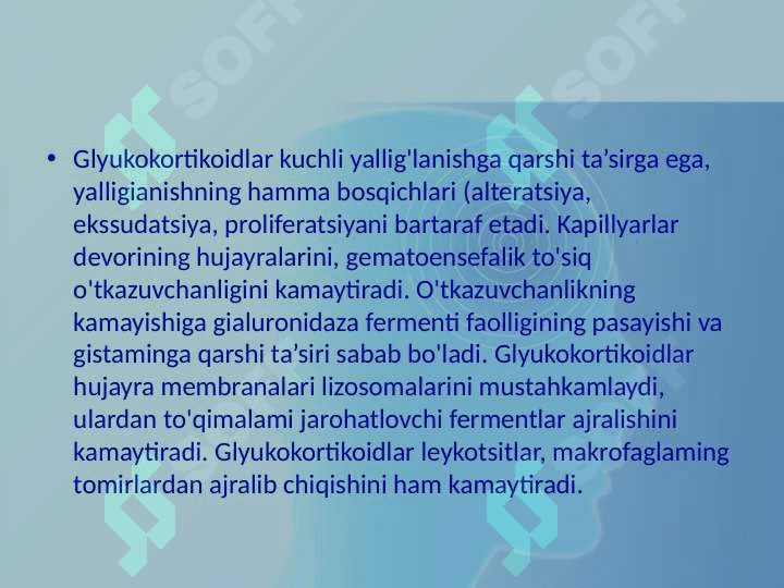 Glyukokortikoidlarni nojo`yi ta`sirlari 6