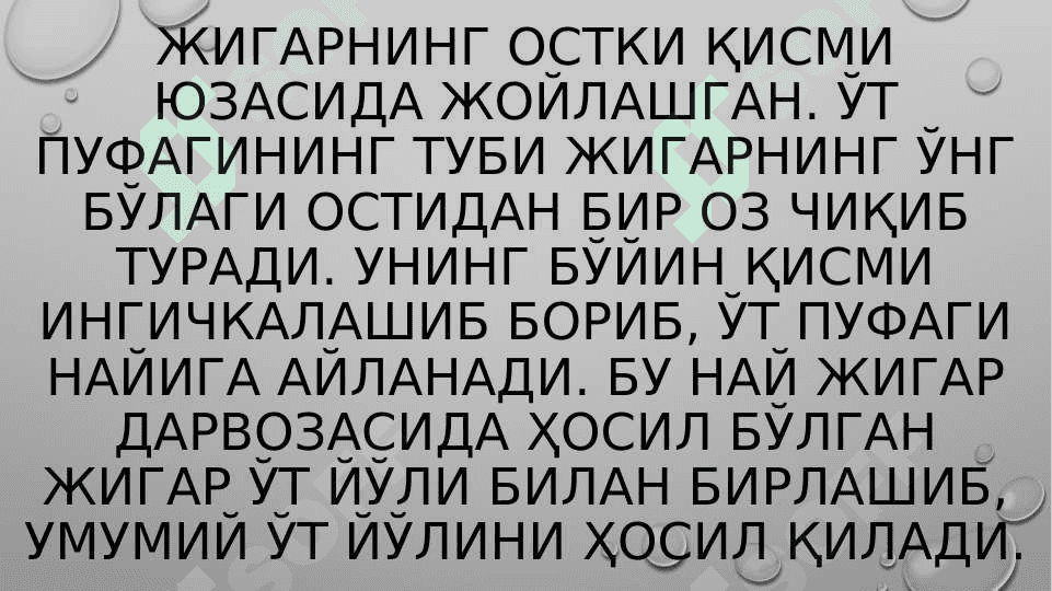 O’t yo’llari diskineziyasi 3