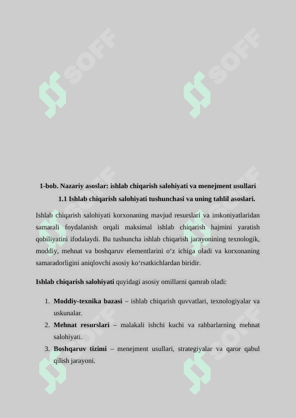Korxonaning ishlab chiqarish salohiyatini oshirish uchun samarali menejment usullari (Ford kompaniyasi misolida) 8