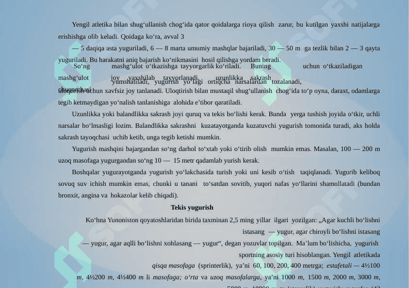 YURISH TEXNIKASI ASOSLARI 3