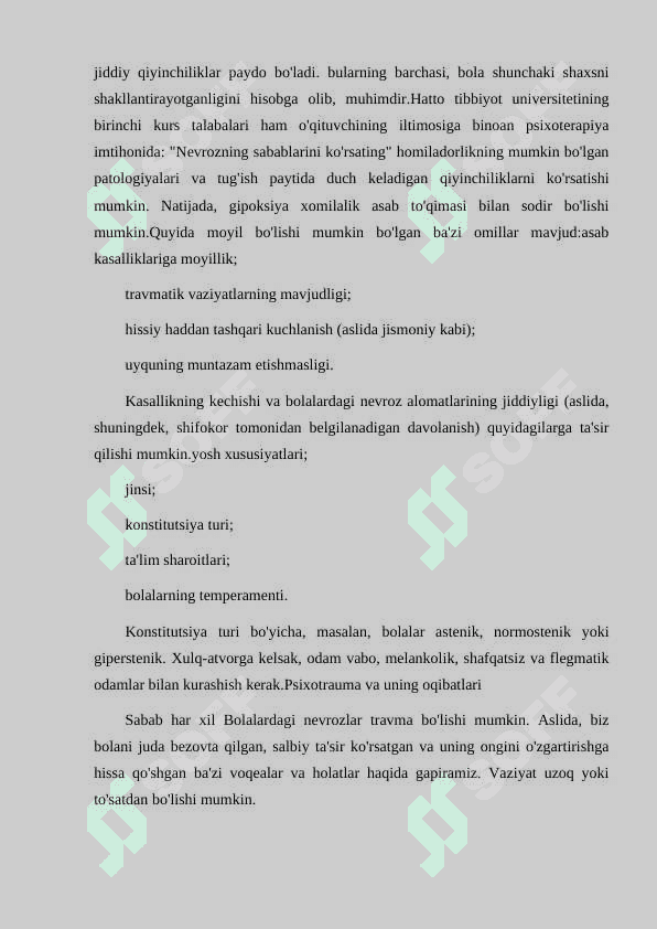 Bolalarda nevroz kasalliklari va uni oldini olish 3