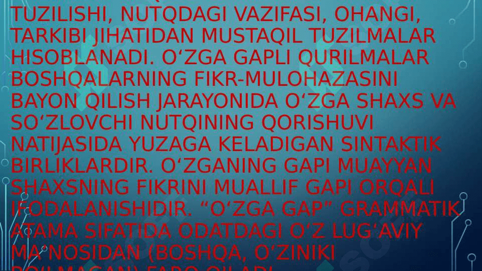 O’zga gap va uning turlari 4