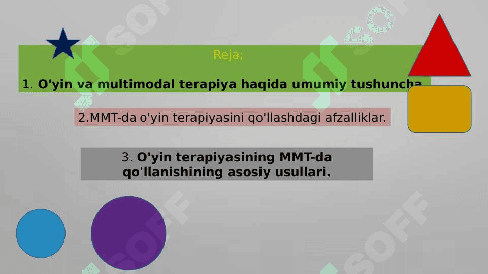 Maktabgacha ta’lim yoshidagi bolalarda o’yin terapiyasidan foydalanish usullari. 2