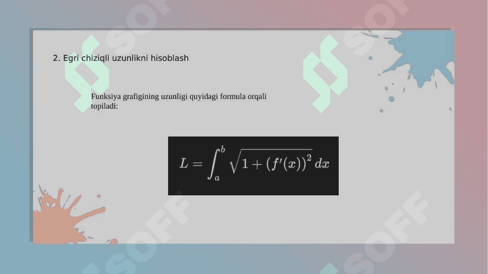 Aniq integralning tatbiqlari 4