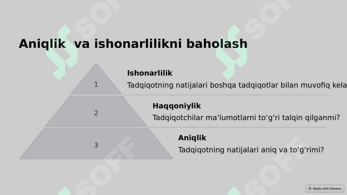Ilmiy dalillarni baholash. 5