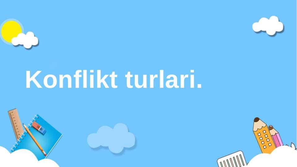 Konflikt turlari