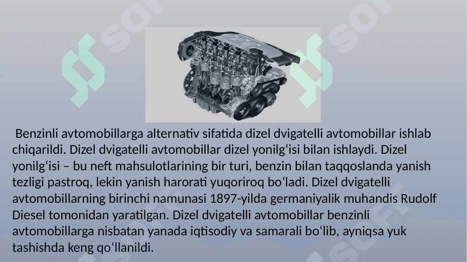 Avtomobil dvigatellining evolyutsiyasi 6