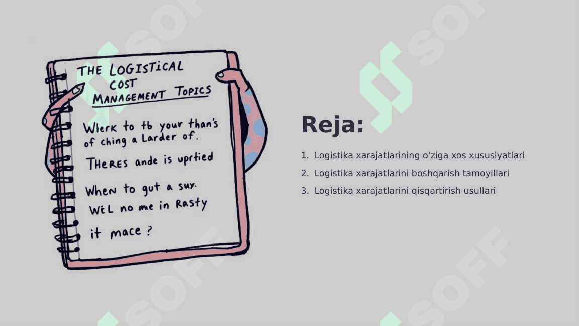 Logistika xarajatlari tarkibi 2