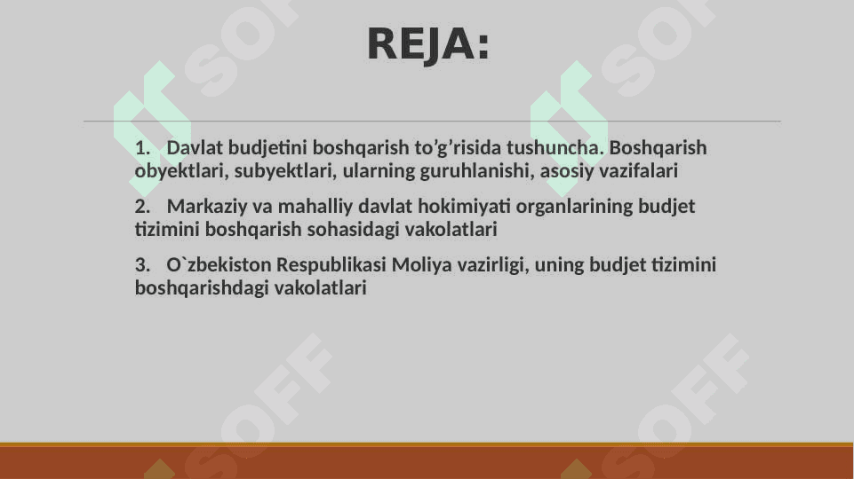 DAVLAT BUDJETINI BOSHQARISH 2