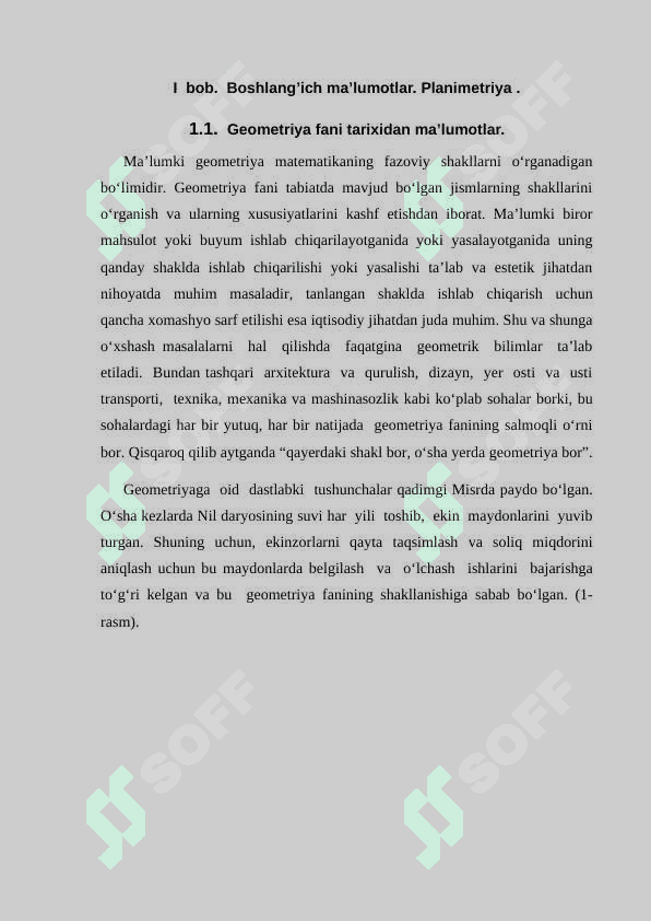 8-sinf Geometriya kursida “Ko’pburchakning yuzi”ni o’qitish metodikasi 6