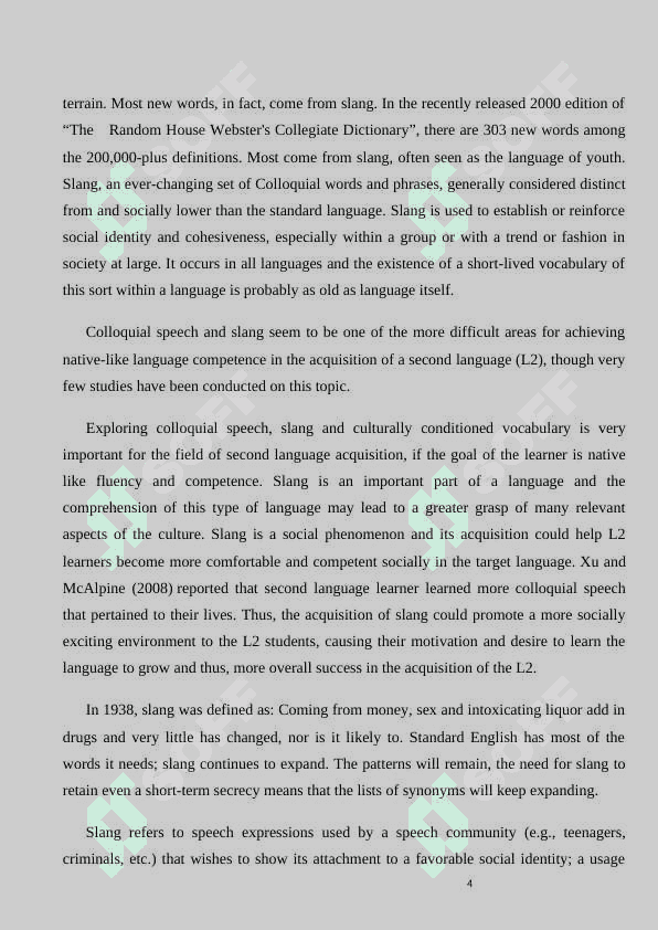 Youth is slang in english 4