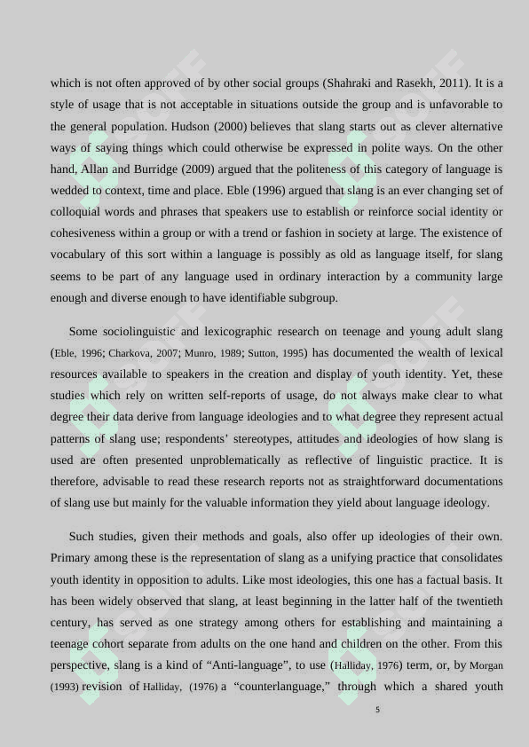 Youth is slang in english 5