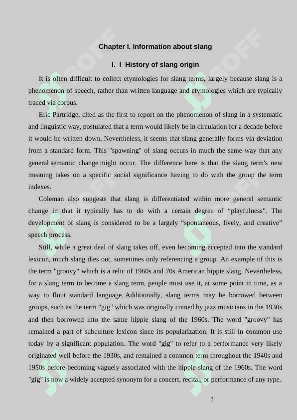 Youth is slang in english 7