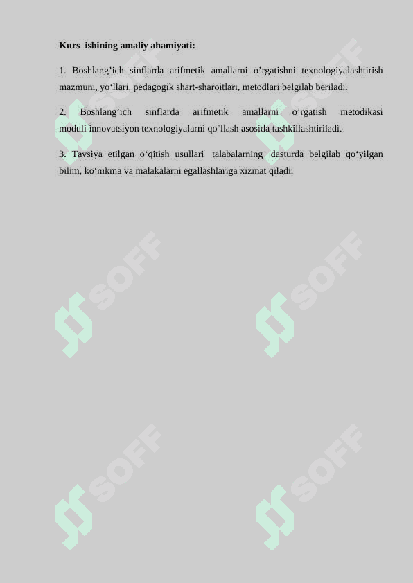 Boshlang’ich sinf matematika darslarida 100 ichida sonlarni qo’shish va ayirish usullari 6