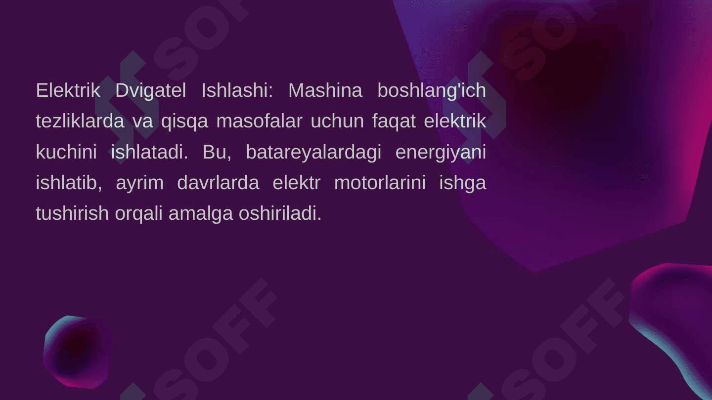Gibrid - elektr dvigatellarning ishlash prinsipi va texnologiyasi 4