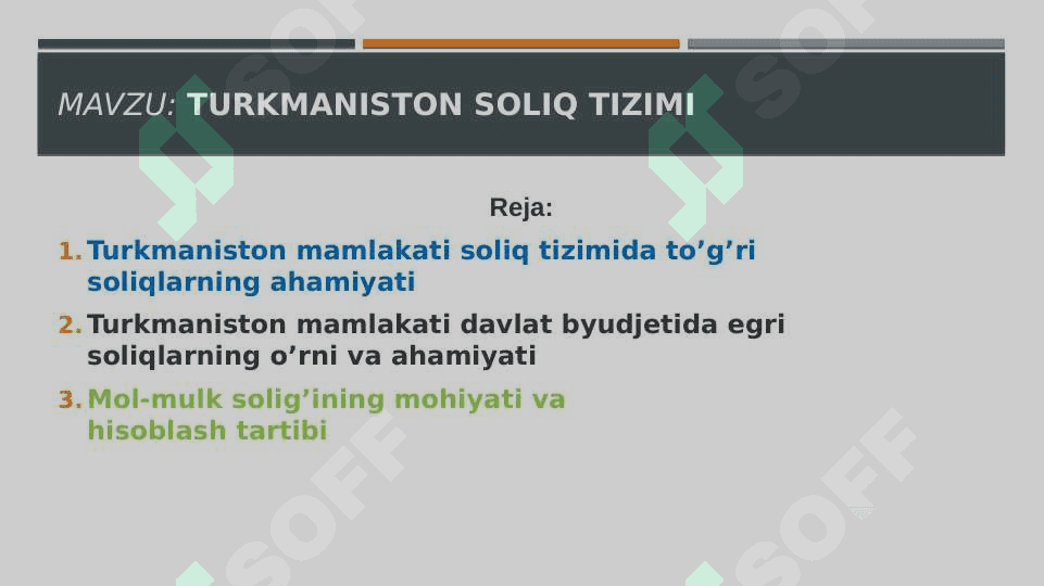 Turkmaniston soliq tizimi 2