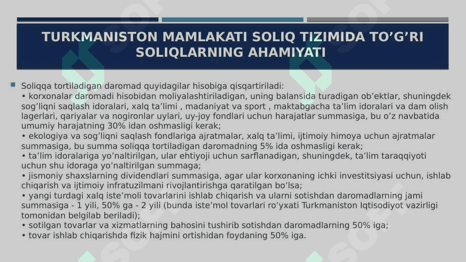 Turkmaniston soliq tizimi 6