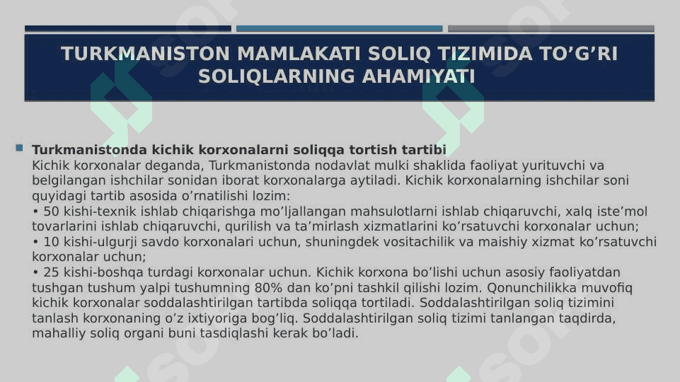 Turkmaniston soliq tizimi 8