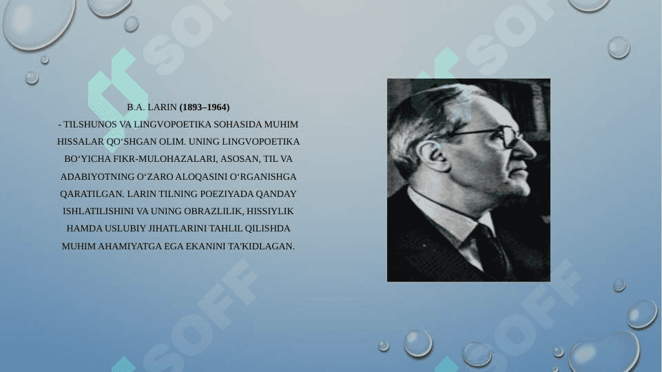 LINGVOPOETIKANING O’RGANILISH TARIXI 3