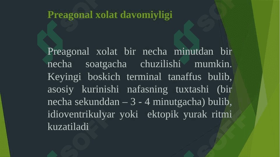 Terminal xolatlar va reanimatsiya asoslari 8