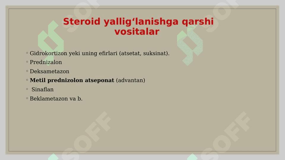 Yallig’lanishga Qarshi vositalar 3
