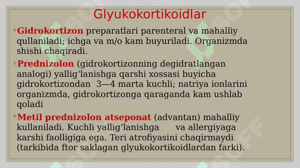 Yallig’lanishga Qarshi vositalar 6