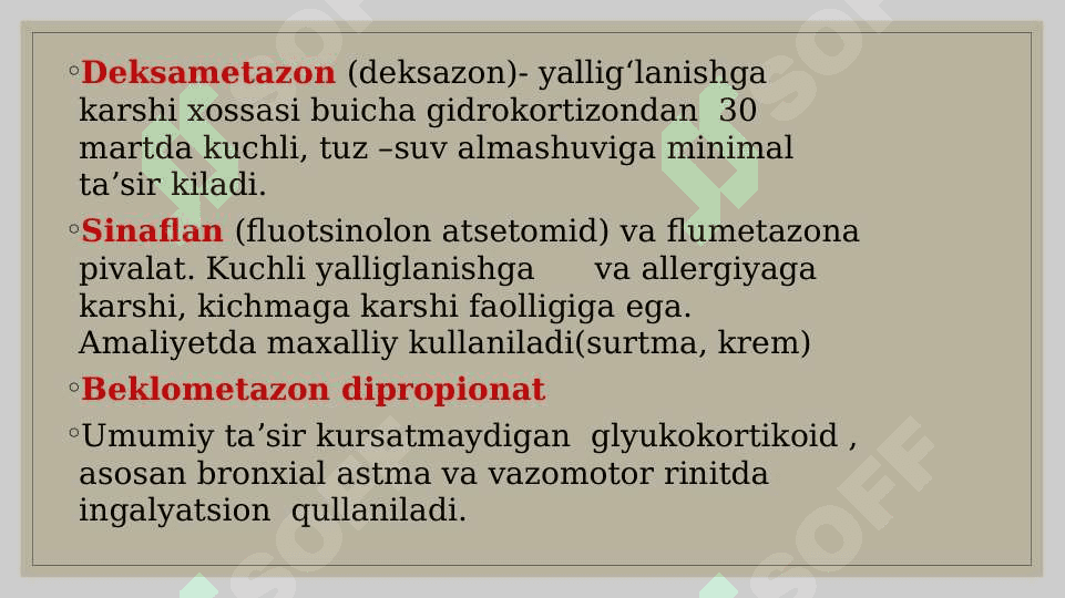 Yallig’lanishga Qarshi vositalar 7