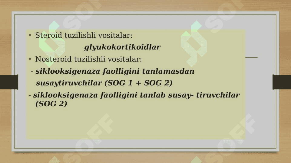 Yallig’lanishga qarshi vositalar 2